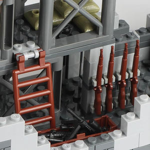 Kits de construcción de modelos de Base militar del ejército <span class=keywords><strong>WW2</strong></span>, juguetes para niños, Mini suministros militares del Ejército, armas, juegos de bloques de construcción de plástico para niños - Product Image 3