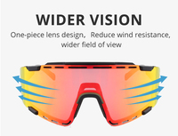 Lunettes de soleil de sport UV400, logo personnalisé imprimé, lunettes de soleil polarisées pour hommes et femmes, lunettes de course en plein air