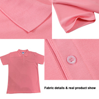 Groothandel Gebreide Heren Voor Shirts Effen Blanco Unisex Custom Logo Golf Business Shirts Uniform Anti-Rimpel Korte Mouw