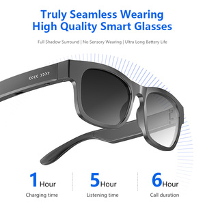 IG-09 Sliding Color Change Smart Glasses, 130mAh Capacity, Button <b>Switch</b>, Touch Control, UV380 Protective Lens, CE ROHS FCC PPE - Product Image 1