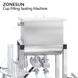 เครื่องบรรจุซอสแบบอัตโนมัติ ZONESUN ZS-AFS07R แบบโมโนบล็อก พร้อมปั๊มเกียร์เซอร์โวแบบหมุน สำหรับบรรจุและปิดผนึกถ้วยพลาสติก - Product Image 4