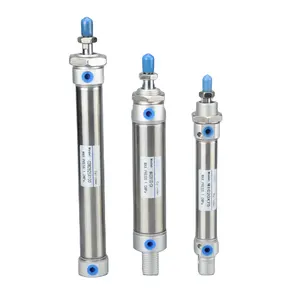 Mini cylindre <span class=keywords><strong>pneumatique</strong></span> JIATAIPU série MA, alésage 20 mm, course <span class=keywords><strong>double</strong></span> <span class=keywords><strong>effet</strong></span>, acier inoxydable - Product Image 1