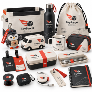 Taza Esmaltada Modelo Van, Neceser, Etiqueta para Equipaje, Lonchera Bento, Juego de Cubiertos, Regalos Personalizados con Logotipo para Clientes de Empresas de Logística - Product Image 1