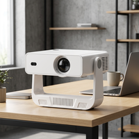 Projecteur intelligent JUNUO C880 LED 4K 720P portable, mini-écran, home cinéma, 200 ANSI, mise au point automatique, Android 14, BT, Wi-Fi double bande