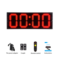 Minuteur de Défi Interactif pour Fête de Carnaval avec Bouton Poussoir, Écran LED Numérique Double Face Rouge de 12 Pouces, Rechargeable