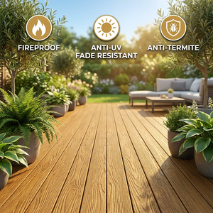 Pavimentazione WPC Co-Estrusa Premium, Moderna, Impermeabile e Antiscivolo <span class=keywords><strong>per</strong></span> Terrazze, Balconi e Giardini - Product Image 4