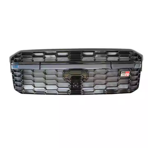 ABS Nouveau pour <span class=keywords><strong>MX</strong></span> Mise à niveau Grille de pare-chocs avant style GR pour LC300 pour FJ300 Noir Argenté Voiture - Product Image 2