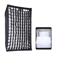 Boîte à lumière pliable 60x90cm à montage rapide avec grille réflectrice et diffuseur pour éclairage photographique Bowens