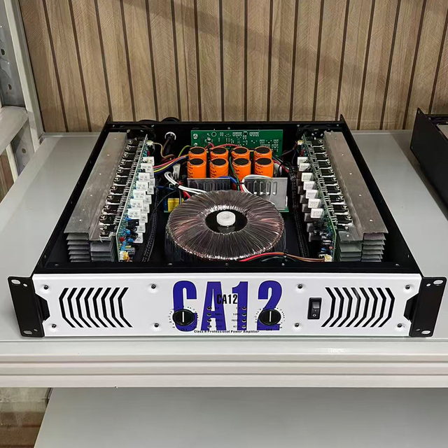 KFKD 2U CA12 Professional Stage Power Amplifiers (2x1000W Class H), Suitable for Outdoor Concerts and Parties.