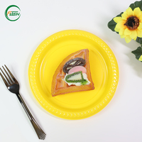 Assiettes en plastique jetables de haute qualité, écologiques et robustes, vaisselle jetable pour les fêtes, la restauration et le service de nourriture