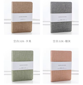 Wholesale Customizable Concise Style Hardback Linen Fabric Cover <strong>Small</strong> Journal Guest bts Diary <strong>Notebooks</strong> - Product Image 6