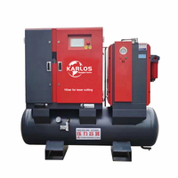 Karlos Chine Fournisseur compresseur d'air à vis 15hp 16bar 4in1 Compresseur industriel silencieux à économie d'énergie 15kw pour machine de découpe laser