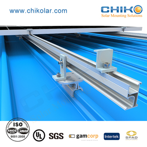 Sistema de montaje de panel solar para techo de montaje rápido, portaequipajes corrugado para instalación de stent fotovoltaico doméstico - Product Image 4
