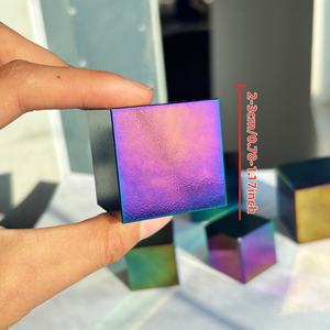 Cubo de Obsidiana Aura de Estilo Bohemio para Sanación Espiritual Natural, Venta al por Mayor, para Decoración del Hogar Única y Regalos Festivos - Product Image 6