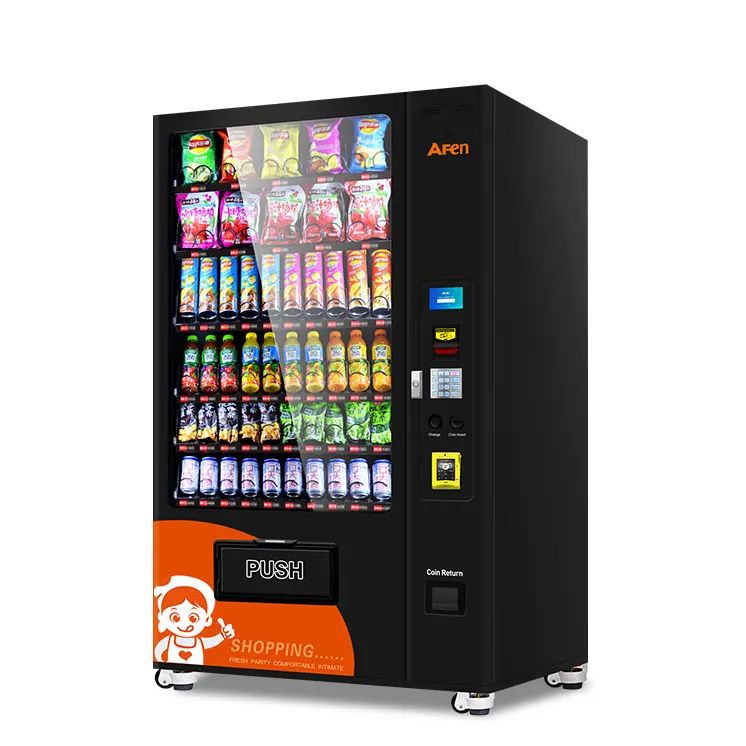 AFEN nuovo stile distributore automatico pagamento in contanti tastiera bevande e distributore automatico di Snack