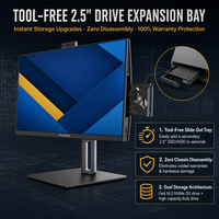PC Tout-en-un en Gros 24 27 Pouces Intel Core I3 I5 I7 DDR4 SSD 1920x1080 Windows 11 Bluetooth WiFi pour Distribution en Vrac