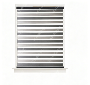 Store zébré moderne et minimaliste EX10 SUPER, rideau à double bande pour l'aménagement intérieur d'appartements, anti-éblouissement - Product Image 1