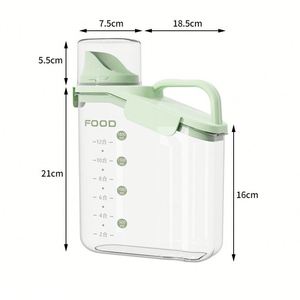 2026 Hot Selling <b>Kitchen</b> <b>Storage</b> Jar Sets Transparent With Measuring Cup <b>Storage</b> Jars <b>Kitchen</b> - Product Image 3
