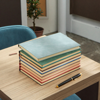 Pu A4 A5 A6 cahier en cuir marron personnalisé reliure sangle élastique cahier à couverture rigide avec couverture en cuir