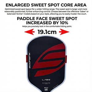 Набор для пиклбола: ракетка USAPA T700 из необработанного углеродного волокна, серия Gen 5 Boomstik Core, цельнолитая термоформованная конструкция - Product Image 4