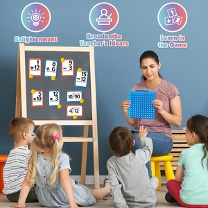 Juguete Educativo Transfronterizo de Matemáticas, Tarjetas de Memoria Flash para Sumas, Restas, Multiplicaciones y Divisiones, Juego de Tarjetas para Niños de 6+ Años - Product Image 4