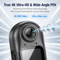 Reliago Type-C Pocket Camera Parts Upgrade Kokoh, Video 4K, Penyimpanan 128G untuk Bersepeda Elektrik - Set Suku Cadang Kamera Saku Mini