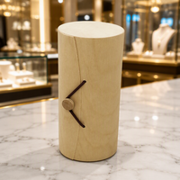 Boîte cylindrique en placage de peau de bouleau naturelle, faite à la main, pour biscuits, thé, lunettes, téléphone, bijoux, montres, emballage de rangement