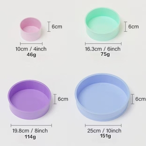 Wholesale Single Piece Large Round <b>Silicone</b> Cake Mold 4/6/8/10 Inch Non-Stick Heat Resistant Reusable Dishwasher Safe Cake <b>Tools</b> - Product Image 2