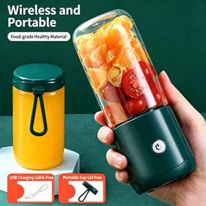 Tragbarer Mini-USB-Lade-Mixer 400ml mit 8 Klingen und Doppelbecher-Set für Haushalt, Reisen und Babynahrungsergänzung - Product Image 5
