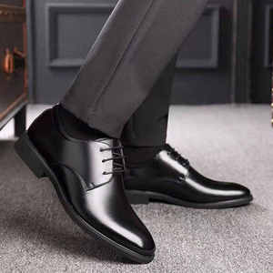 Chaussures en cuir pour hommes OEM, nouveaux modèles pour tenue de bureau formelle ou décontractée, version coréenne, style britannique - Product Image 4