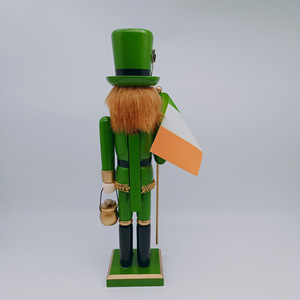 SWAITE Estatua de Soldado de Resina Pintada a Mano con Trébol de Tres Hojas y Duende, para el Festival Irlandés del Día de San Patricio, Artesanía Transfronteriza - Product Image 4