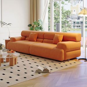 Ensemble de canapés modernes pour salon, en <span class=keywords><strong>lin</strong></span> blanc, cuir crème, tissu <span class=keywords><strong>beige</strong></span>, canapé modulaire d'angle, canapé sectionnel - Product Image 4