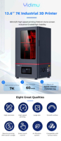 Impresora 3D de Alta Precisión con Curado UV de 13.6 Pulgadas para Modelos Industriales, Disponibilidad de Colaboración Global