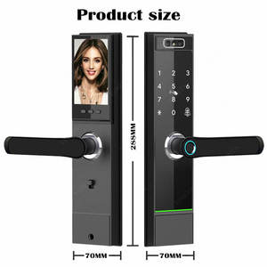 Cerradura Inteligente para Puerta con Video WiFi Tuya, Pantalla con Cámara, Identificación Facial 3D, Almacenamiento en la Nube, Desbloqueo Remoto por Aplicación y Sistema de Hogar Inteligente - Product Image 3