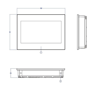 FA-TEK P5070SB ของแท้พร้อมส่ง หน้าจอสัมผัสอุตสาหกรรมขนาด 7 นิ้ว TFT LCD จอแสดงผลอินเทอร์เฟซระหว่างมนุษย์กับเครื่องจักร  รองรับ PLC Extension - Product Image 6