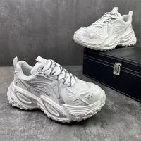 Chaussures de papa en maille à semelle épaisse de luxe léger, rehaussantes, tendance, confortables et décontractées – Vente directe usine OEM
