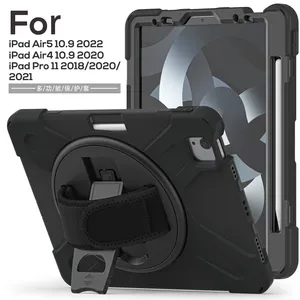 Casing tab dengan slot stylus, sarung HP untuk Ipad Air 4 10.9 2020 /Air 5 10.9 2022 /Pro 11 2018/2020/2021/2022