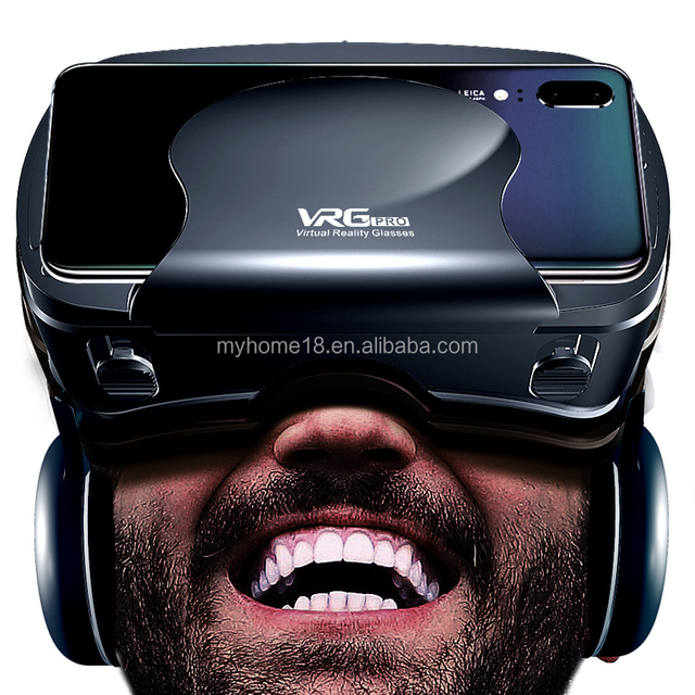 Shenzhen VRG Pro Virtual Reality 3D Box VR Headset with Earphone for 5 to 7'' Mobile Phones VR Glasses for iPhone