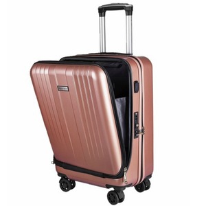 <span class=keywords><strong>Valise</strong></span> de <span class=keywords><strong>cabine</strong></span> 20 pouces de haute qualité, moderne et élégante, antivol, avec poche avant ouverte et port de charge USB - Product Image 5