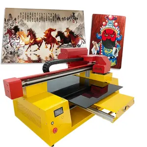 Kualitas Terbaik Paling Stabil A1 6090 Format Lebar LED UV Flatbed Inkjet Printer 6090 Mesin Cetak UV