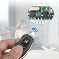 433Mhz commutateur de télécommande sans fil 4CH relais RF 1527 Module d'apprentissage de codage pour récepteur de lumière Kit de bricolage