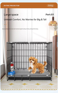 <span class=keywords><strong>Cage</strong></span> pliable classique en fil d'acier pour chats et chiens - Utilisation intérieure/extérieure toutes saisons pour le sauvetage des animaux, personnalisable, emballée en boîte - Product Image 2