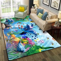 Tapis rectangulaire moderne en velours cristal imprimé 3D style Aubusson à poils ras, paillasson antidérapant pour couloir, salle de bain et cuisine, absorbant l'eau