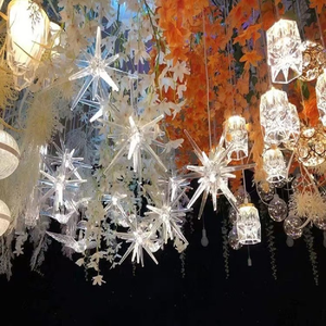 Luzes Decorativas de Cortina LED em Forma de Estrela para Casamentos, Luzes de Teto LED com 10 Pontas - Product Image 4