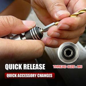 Destornillador de impacto de aire de cambio rápido de 1 4 pulgadas para enchufes y brocas de tornillo de LEMATEC - Product Image 5