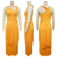 Nouvelle Collection ZHEZHE Mode Été 2026 – Robe Longue de Soirée Unique Sans Manches avec Découpes et Pompons pour Femme
