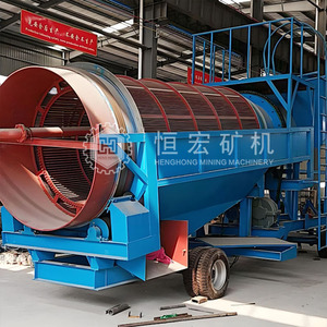 대용량 금광 채굴 기계 이동식 회전 드럼 스크린 금광석 광물 처리 공장 이동식 트롬멜 스크린 - Product Image 4