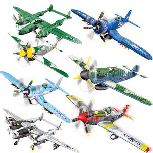 Modèles d'avions de chasse allemands de la Seconde Guerre mondiale à construire : P-38 Lightning (1/48), F4U Corsair, P-51 Mustang (1/42), <span class=keywords><strong>Bf109</strong></span> - Product Image 3