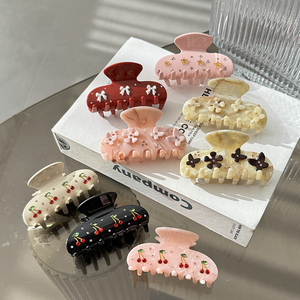 تصميم فريد من نوعه من ZiTeng راقي نموذج جديد بألوان الكرز والأحماض ماسية متوسطة الحجم بمشبك سمك القرش الحلو شعار قابل للتخصيص - Product Image 5