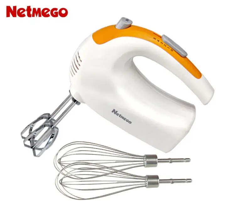 Máquina De Mistura De Alimentos De 125 Watts 5 Velocidade Elétrica Hand Mixer Hand Blender Bakery Cake Machine Butter Batedor Fio Whip Dough Hook